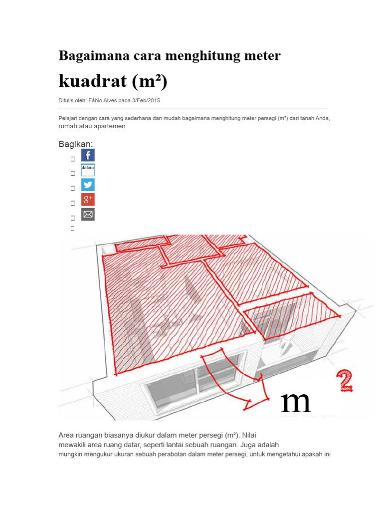 Cara Menghitung Meter Persegi m² PDF
