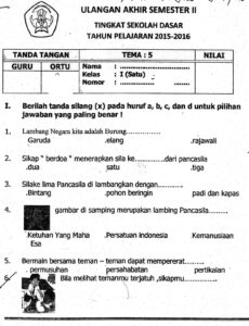 Soal Uas Tema 5 Kelas 6 Semester 1 Kurikulum 2013 Dalchaebi