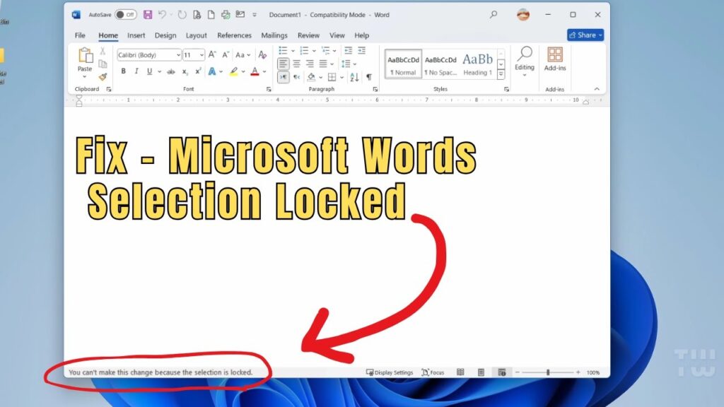 5 Cara Membuka Selection is Locked di Word yang Terbukti Ampuh Tanpa Ribet