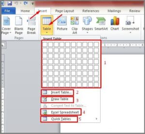 Tutorial Cara Membuat Mengatur Tabel Di Microsoft Word