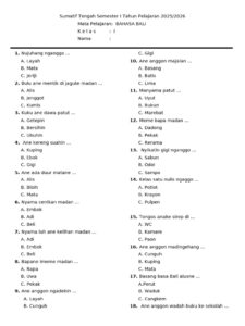 Soal Bahasa Bali Kelas 1 PDF