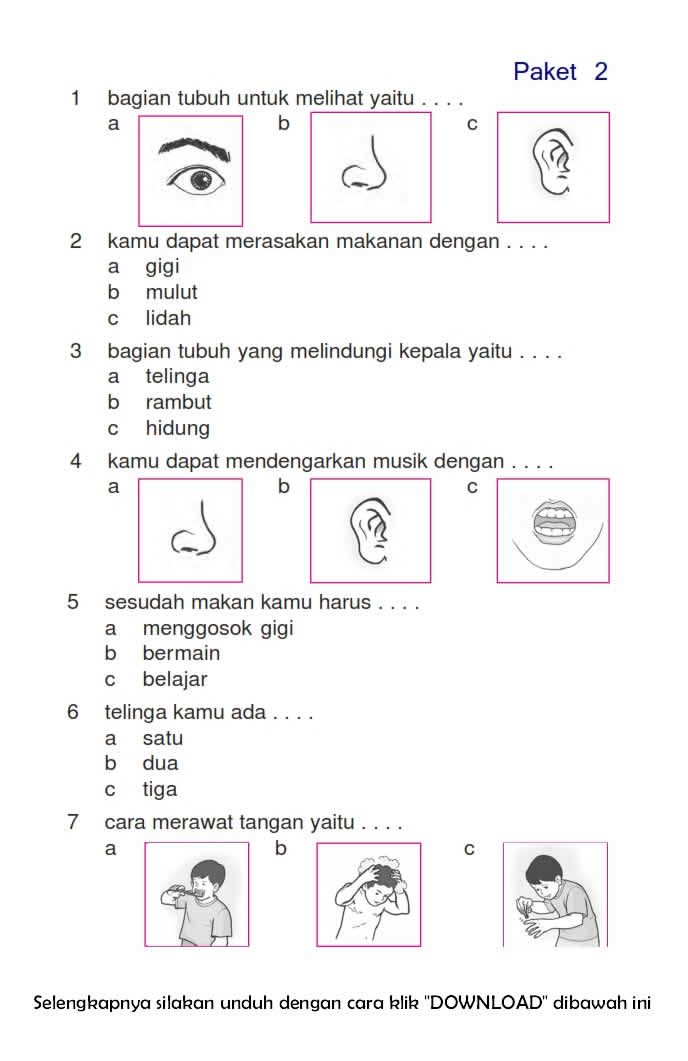 Soal Seni Budaya Kelas 1 Sd Semester 2 - Piffle me