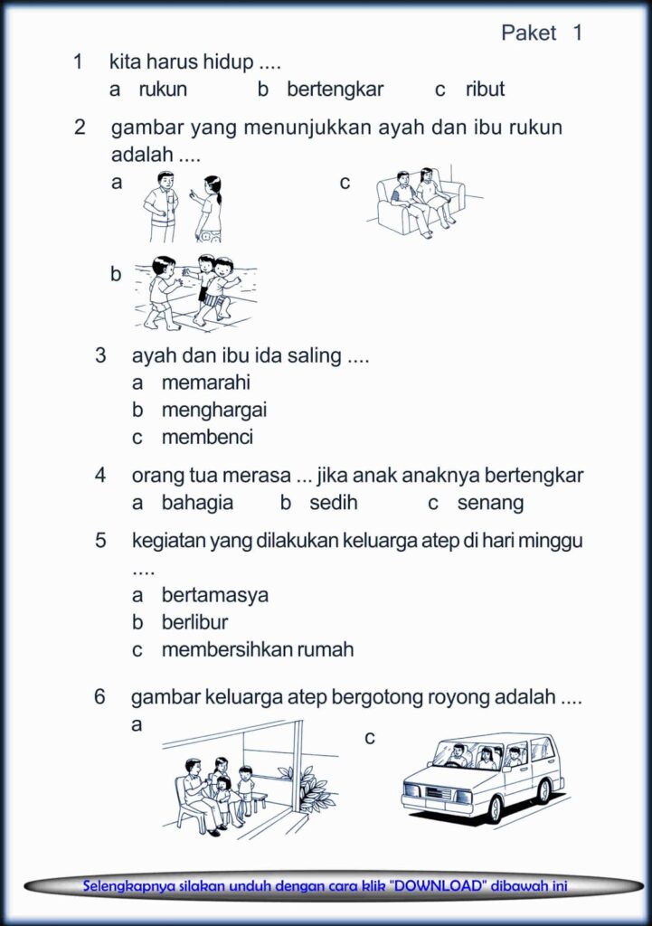 5 Contoh Soal IPS Kelas 1 SD Semester 2 Ternyata Wajib Dikuasai Sebelum Terlambat