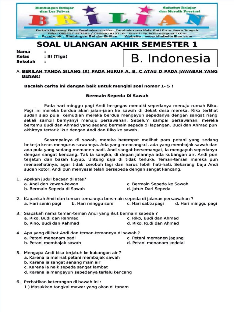 Memahami Inti Aswaja Panduan Soal Semester 1 Kelas 3 MI untuk Memahami Inti Aswaja Panduan Soal Semester 1 Kelas 3 MI untuk