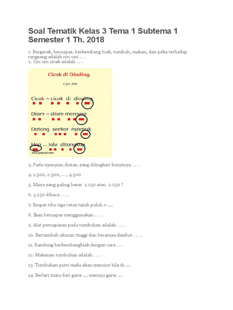 5 Fakta Mengejutkan Soal Tematik Tema 3 Subtema 1 Kelas 5 yang Wajib Tahu 5 Fakta Mengejutkan Soal Tematik Tema 3 Subtema 1 Kelas 5 yang Wajib Tahu