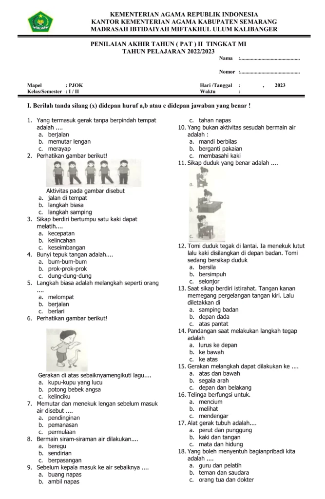 5 Fakta Penting Soal PTS PJOK Kelas 5 Semester 2 yang Wajib Diketahui Sebelum Ujian