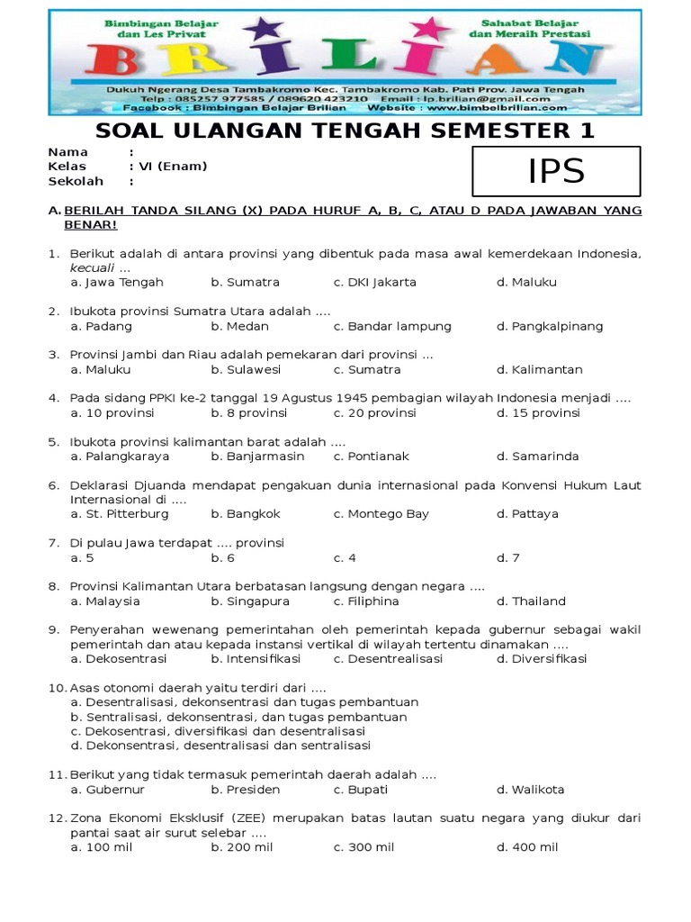 5 Fakta Tersembunyi Soal PAT IPS Kelas 6 Semester 2 yang Wajib Kamu Tahu Sebelum Ujian 5 Fakta Tersembunyi Soal PAT IPS Kelas 6 Semester 2 yang Wajib Kamu Tahu Sebelum Ujian