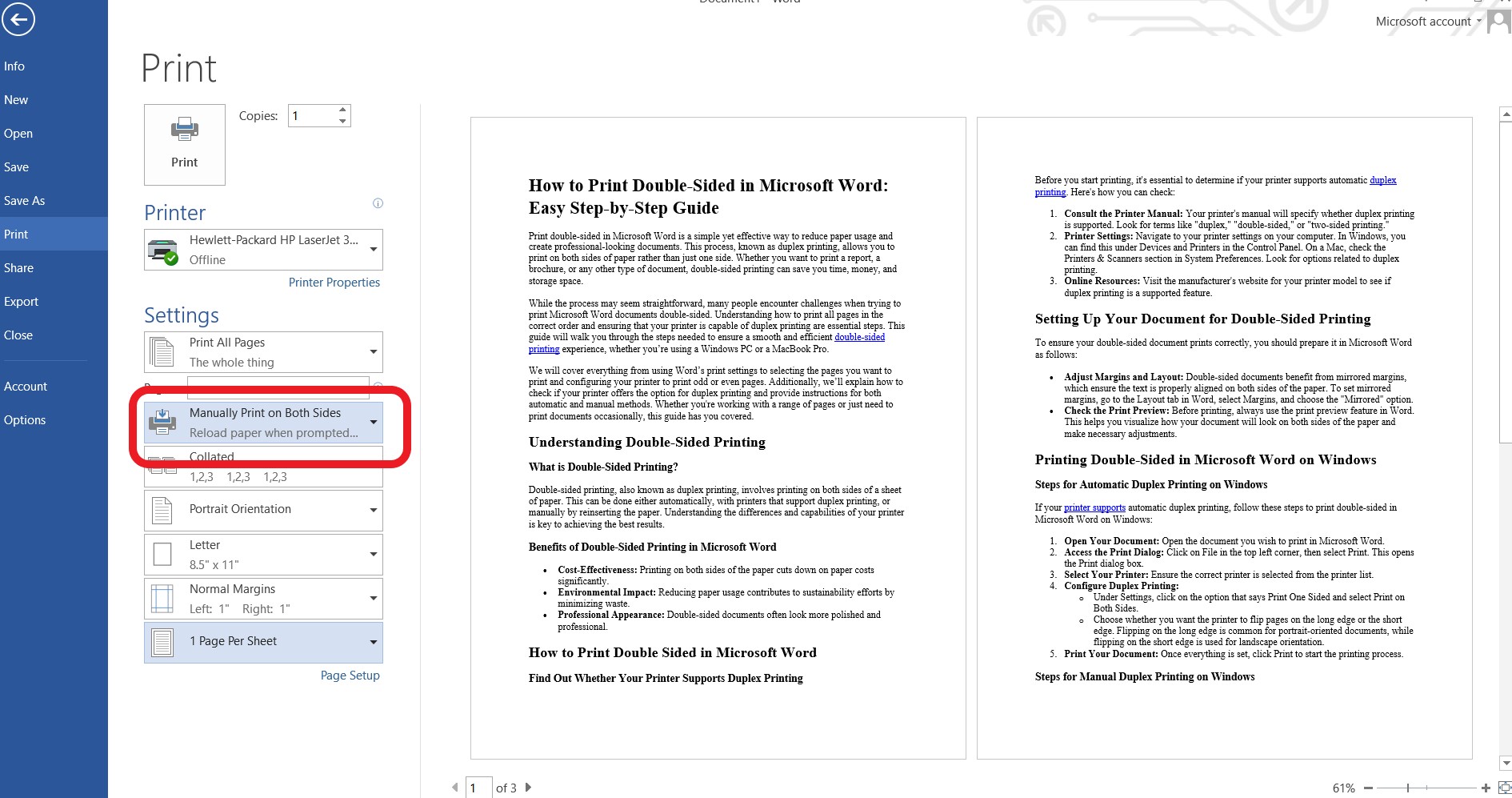 Cara mencetak dua sisi di Word semua metode dijelaskan Cara mencetak dua sisi di Word semua metode dijelaskan