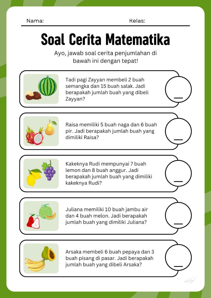 7 Contoh Latihan Matematika Soal Cerita Anak SD Kelas 1 yang Ternyata Bikin Otak Makin Cerdas 7 Contoh Latihan Matematika Soal Cerita Anak SD Kelas 1 yang Ternyata Bikin Otak Makin Cerdas