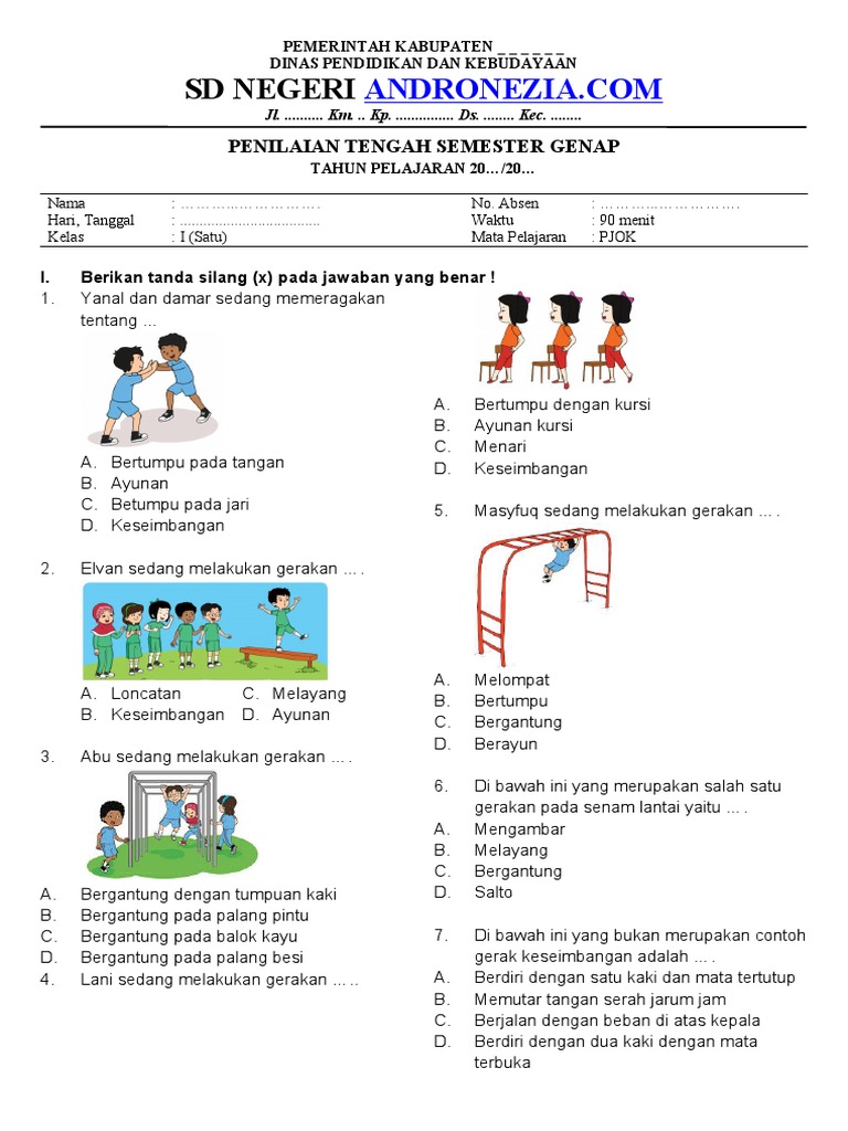7 Contoh Soal SD Kelas 1 Olahraga yang Terbukti Membuat Anak Suka Belajar Sekarang Juga 7 Contoh Soal SD Kelas 1 Olahraga yang Terbukti Membuat Anak Suka Belajar Sekarang Juga