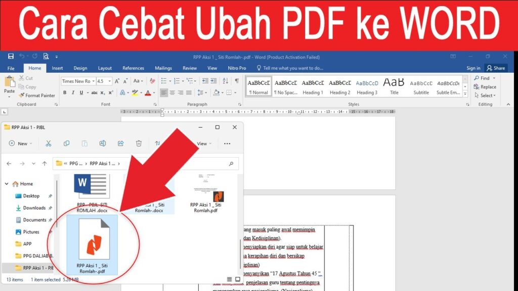 Jangan Sampai Salah Lagi, Ini 5 Cara Ubah File PDF ke Word Tanpa Ribet dan Hasilnya Rapi Jangan Sampai Salah Lagi, Ini 5 Cara Ubah File PDF ke Word Tanpa Ribet dan Hasilnya Rapi