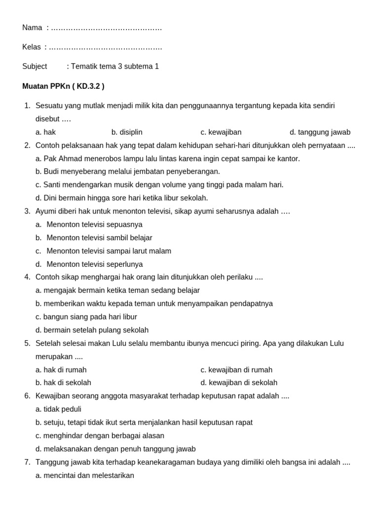 Rahasia Cepat Paham Soal Tema 3 Sub Tema 1 Pembelajaran 2 Kelas 6 yang Jarang Diketahui