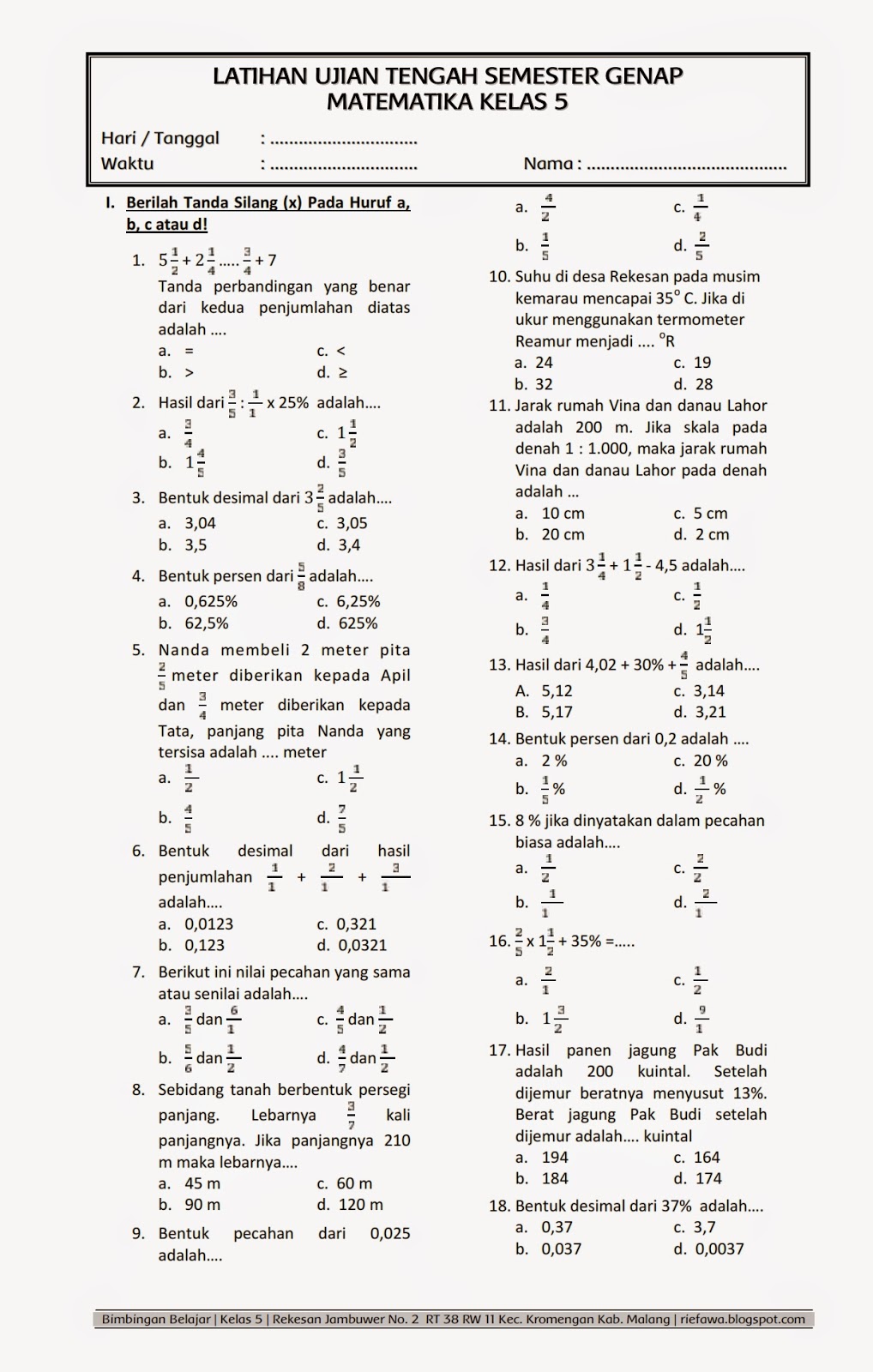Kunci Jawaban Soal Matematika Kelas 4 Dalchaebi Kunci Jawaban Soal Matematika Kelas 4 Dalchaebi