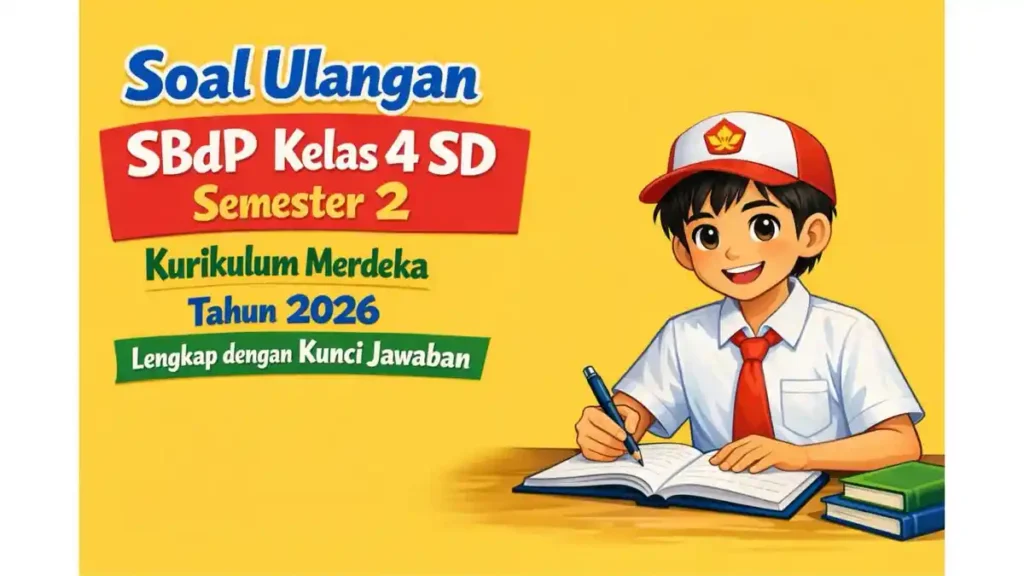 Ternyata Ini 5 Soal SBdP Kelas 4 Semester 2 dan Kunci Jawaban Paling Dicari 2026