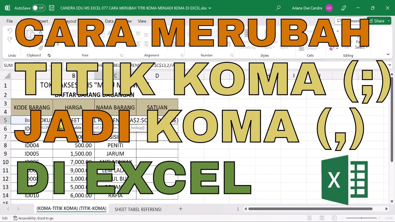 Ternyata Ini Penyebab Koma di Excel Berubah Jadi Titik di Word yang Wajib Kamu Tahu Ternyata Ini Penyebab Koma di Excel Berubah Jadi Titik di Word yang Wajib Kamu Tahu