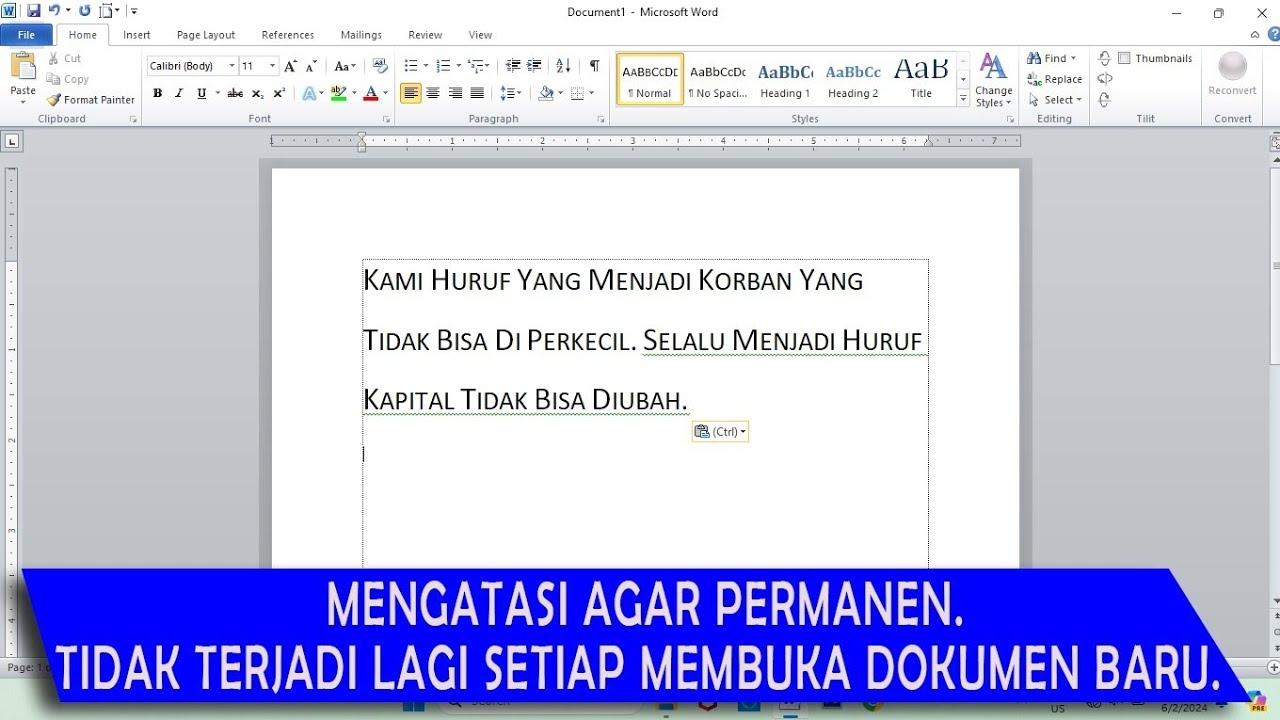 Ternyata Ini Penyebabnya Kenapa Tidak Bisa Mengubah Besar Huruf MS Word 2010 Ternyata Ini Penyebabnya Kenapa Tidak Bisa Mengubah Besar Huruf MS Word 2010