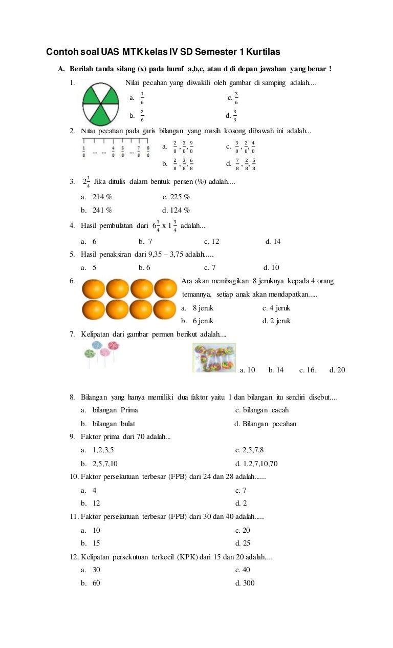 Soal Matematika Kelas X Semester 2 Dalchaebi