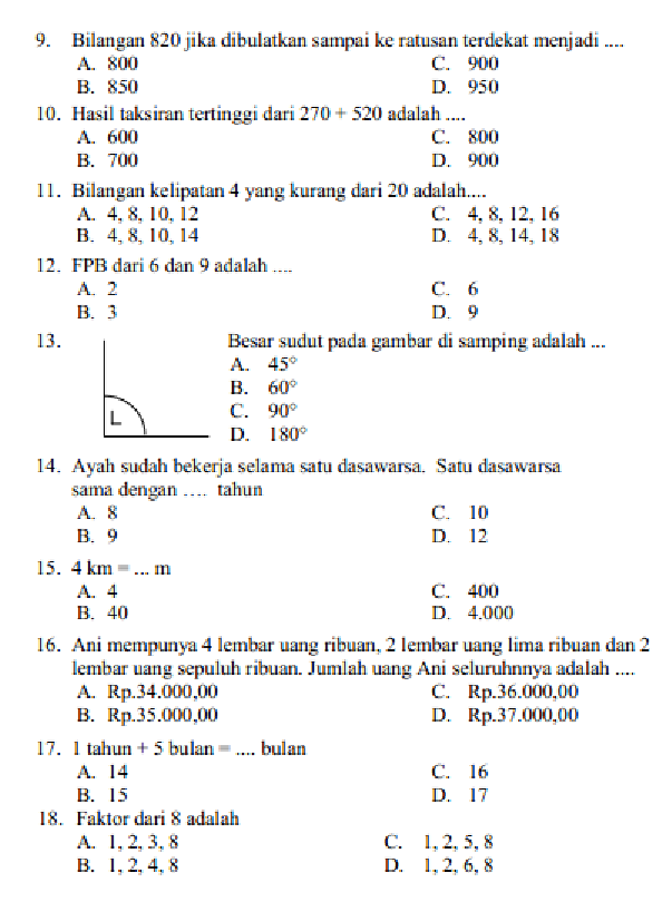 Ternyata Kunci Sukses Hadapi Ujian Akhir, Ini 7 Contoh Soal PAS 1 Matematika Kelas 4 yang Wajib Dikuasai Ternyata Kunci Sukses Hadapi Ujian Akhir, Ini 7 Contoh Soal PAS 1 Matematika Kelas 4 yang Wajib Dikuasai