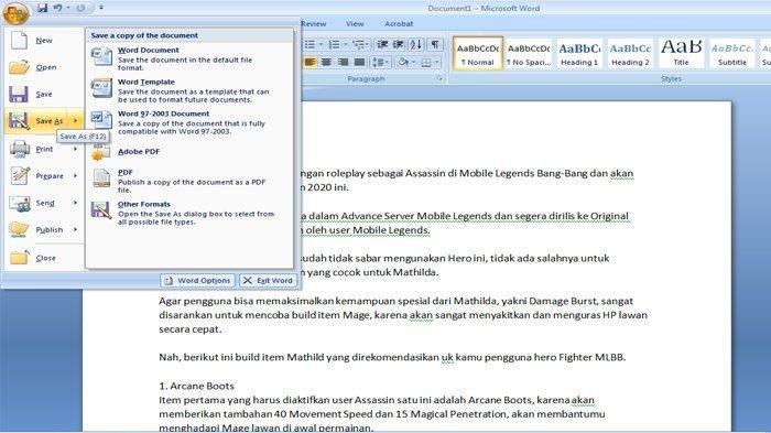 Ternyata Mudah Mengubah MS Word 2010 ke 2007 Sekaligus Menghilangkan Garis Merah yang Mengganggu Ternyata Mudah Mengubah MS Word 2010 ke 2007 Sekaligus Menghilangkan Garis Merah yang Mengganggu