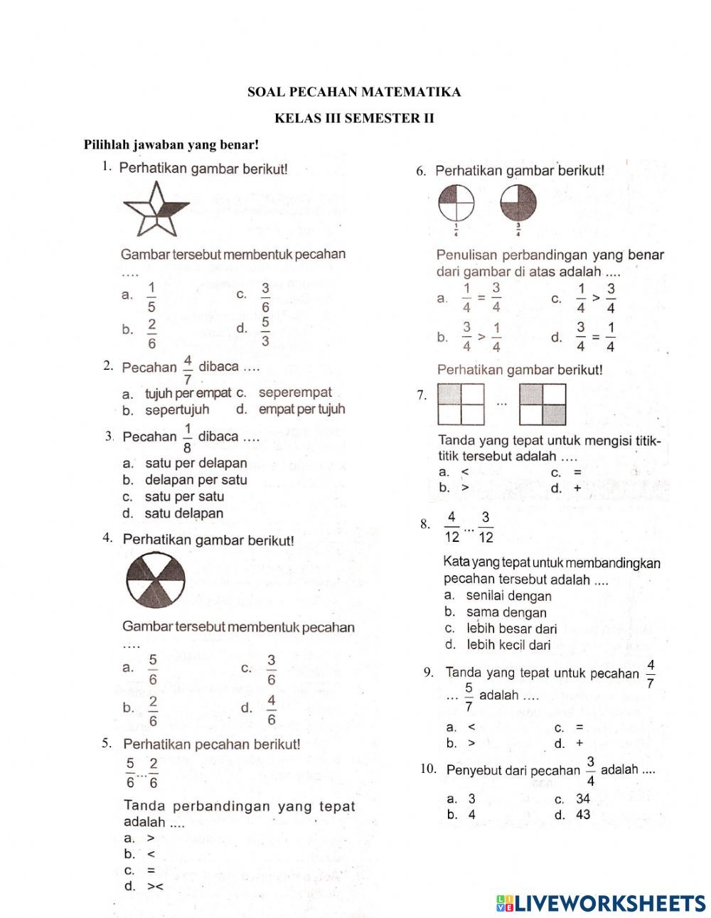 Memahami Konsep Bilangan dan Operasi Hitung Contoh Soal Matematika